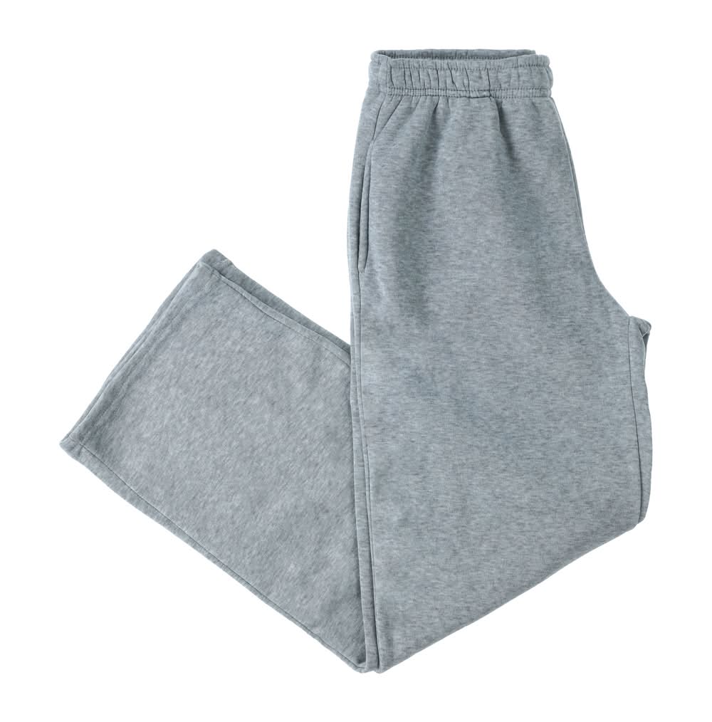 Cozy Fleece Wide Leg Sweatpants Large Medium Gray