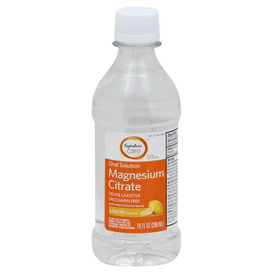 Signature Care Lemon Flavored Magnesium Citrate Oral Solution (10 fl oz)