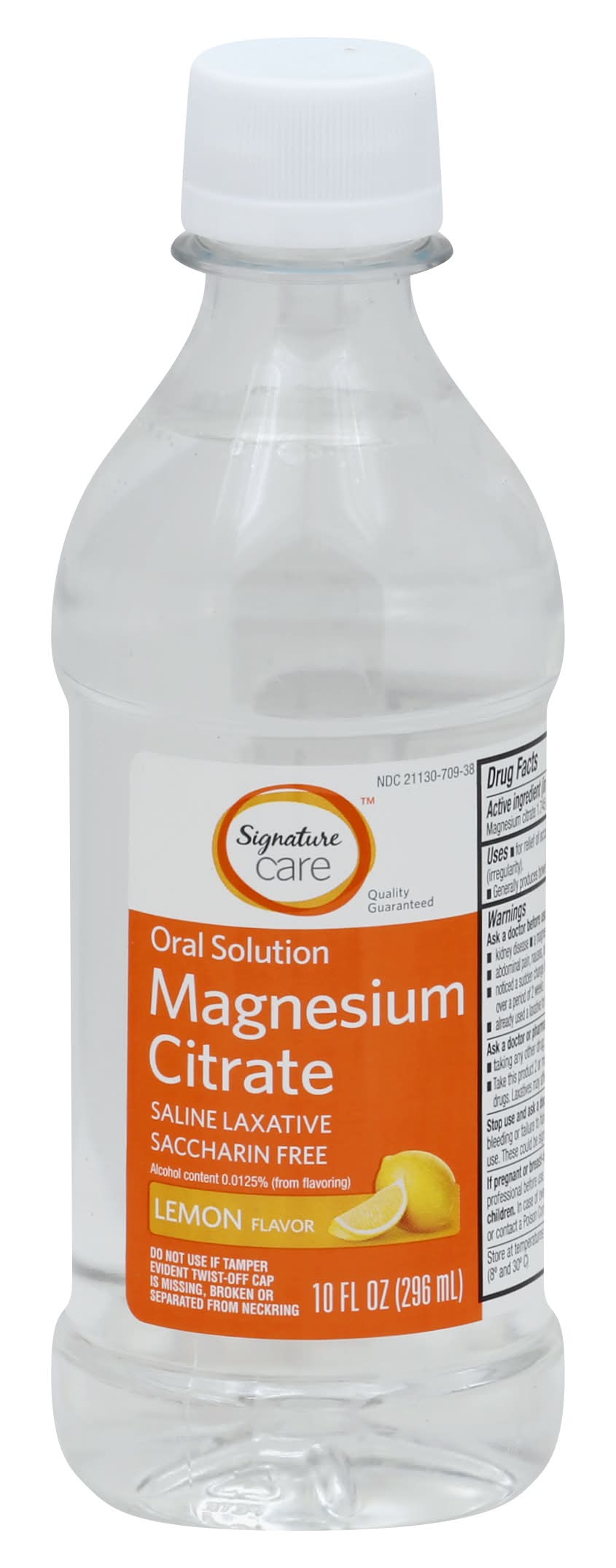 Signature Care Magnesium Citrate Oral Solution, Lemon (10 fl oz)