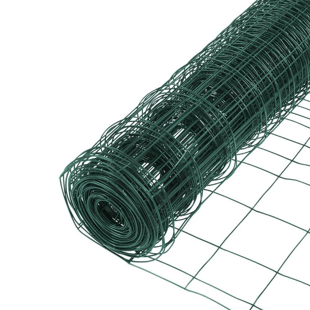 Everbilt 2-1/3 Ft. X 50 Ft. Green Pvc Coated Welded Wire