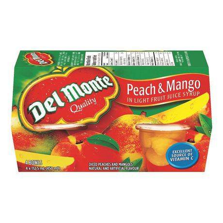 Del Monte Peach & Mango in Light Fruit Fruit Juice Syrup (112.5 ml)