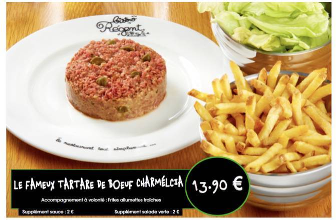 Tartare de bœuf 