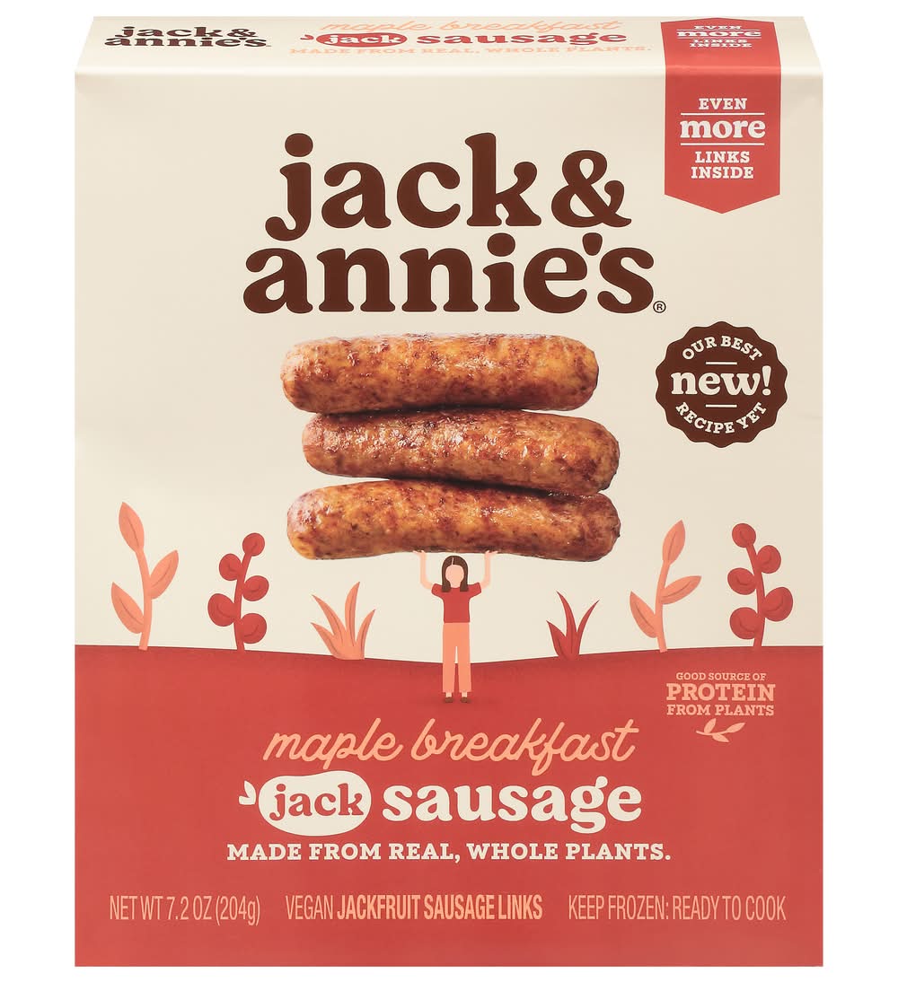 Jack & Annie's Maple Breakfast Sausage, Jackfruit (7.8 oz)