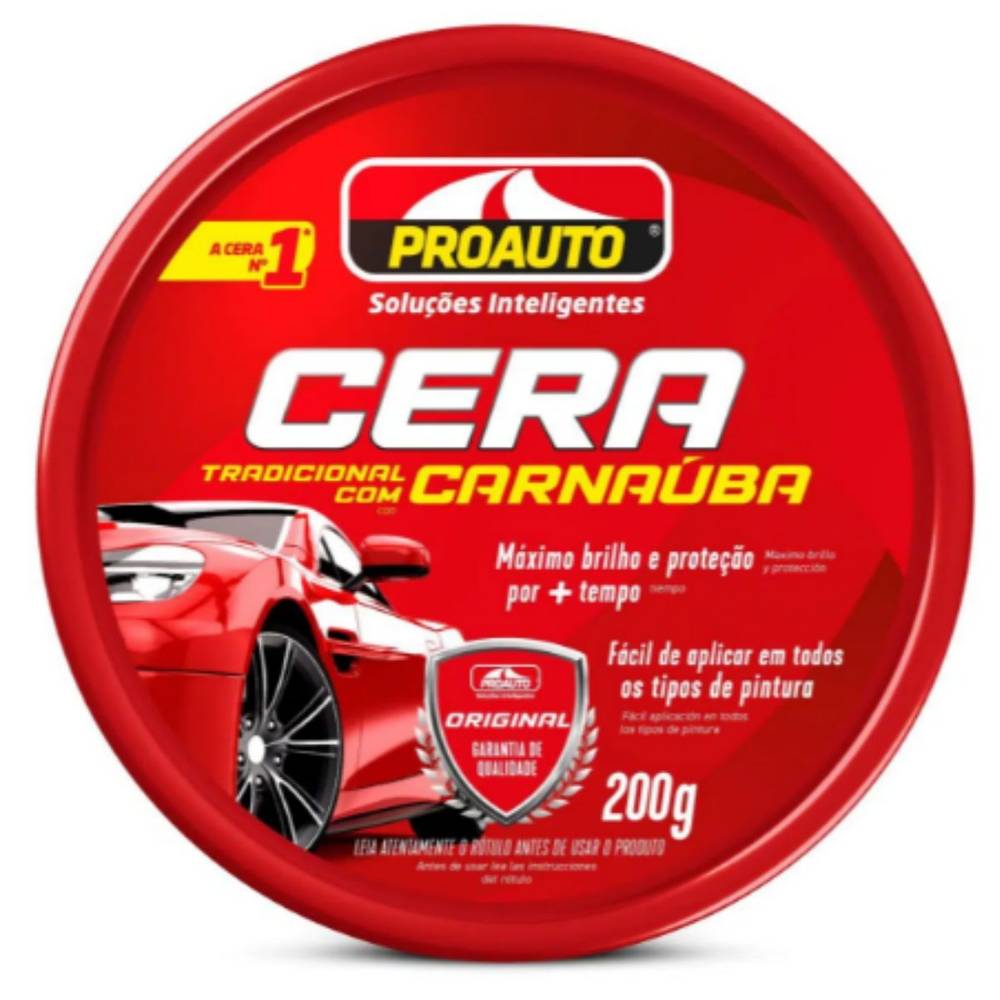 Proauto cera em pasta tradicional com carnaúba (200g)