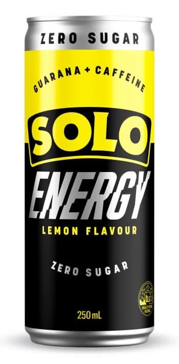 Solo Energy Lemon Zero Sugar 250ml HOT PRICE $4 (SAVE $1.25)