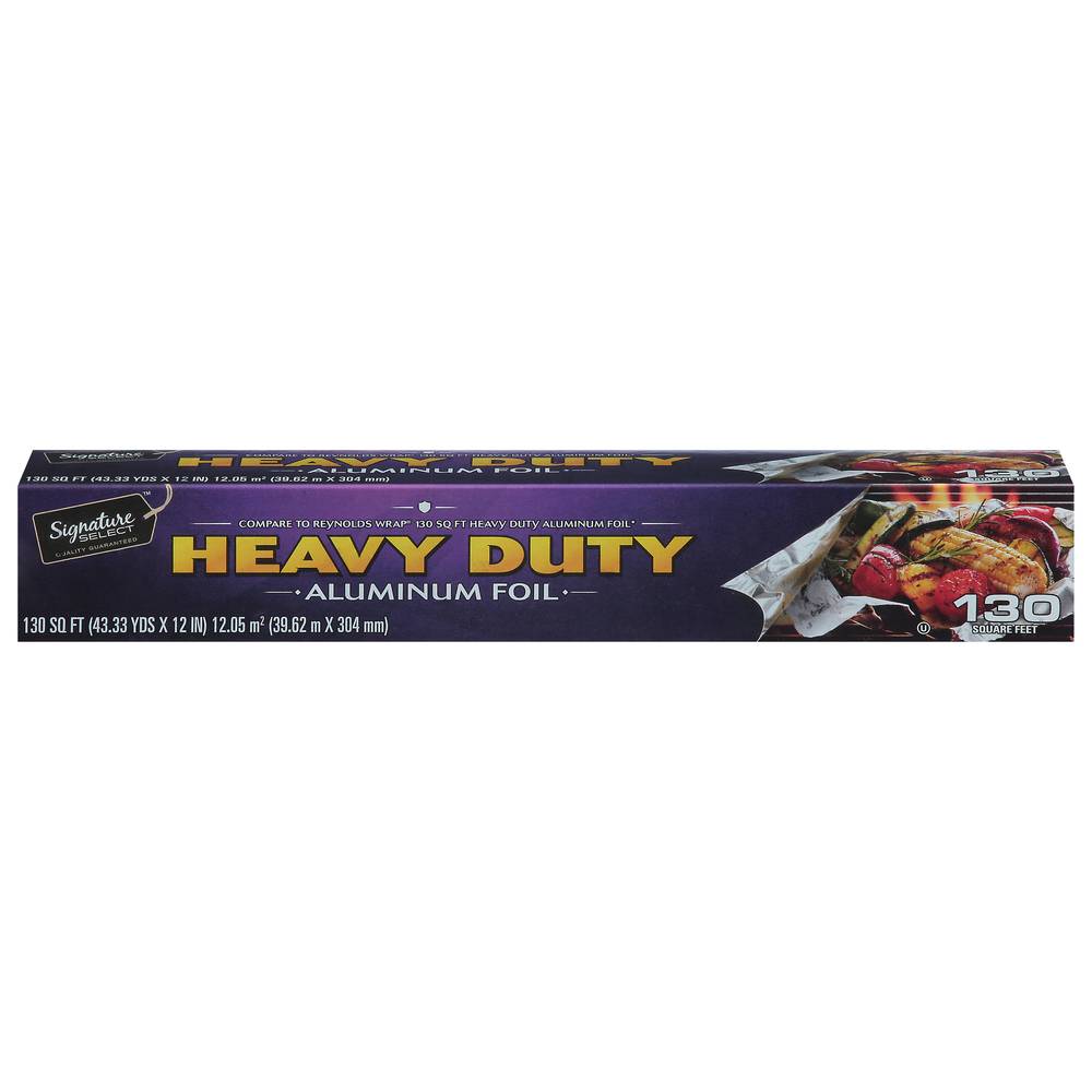 Signature Select Heavy Duty Aluminum Foil, 130 Square Feet