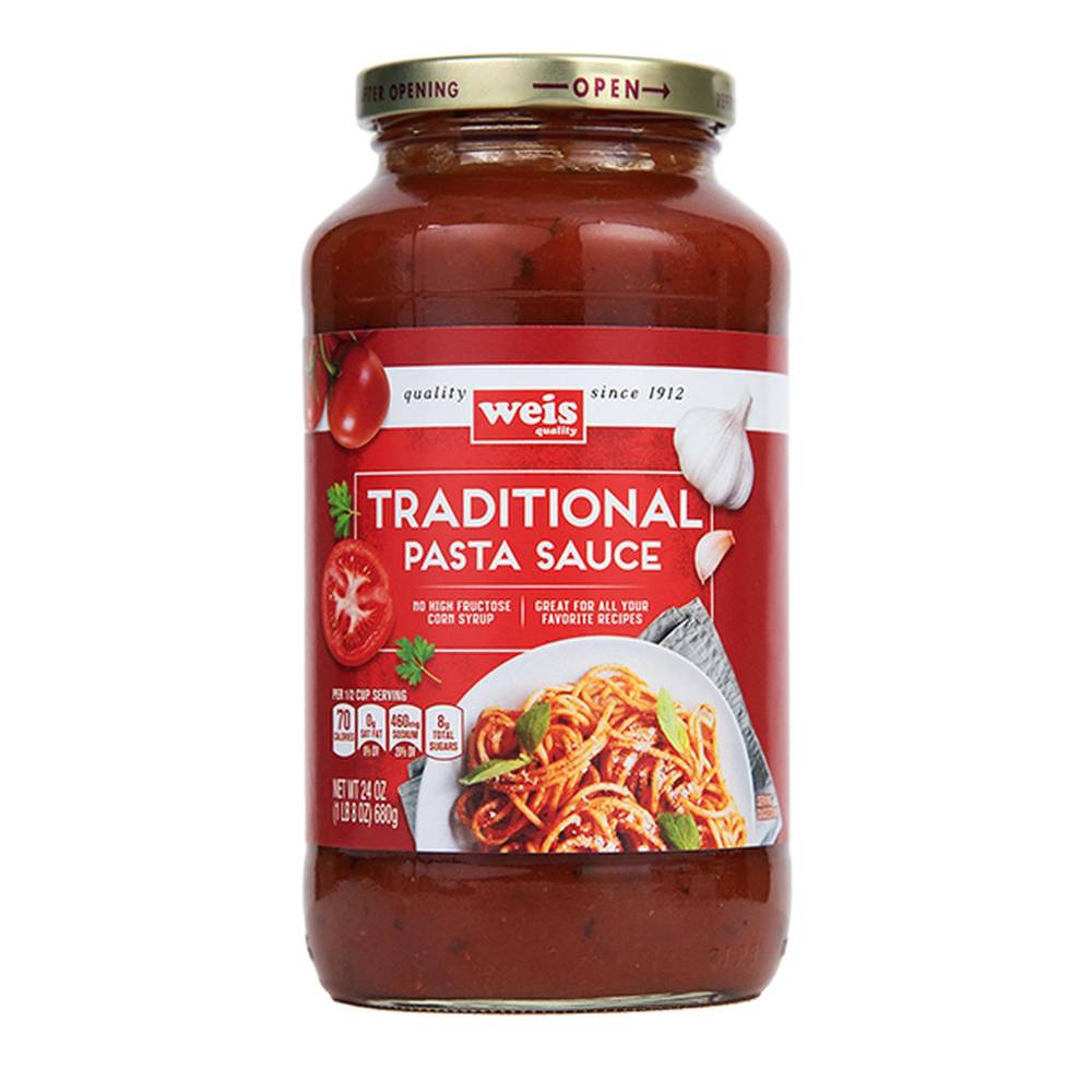 Weis Pasta Sauce Classic Traditional (24 oz)