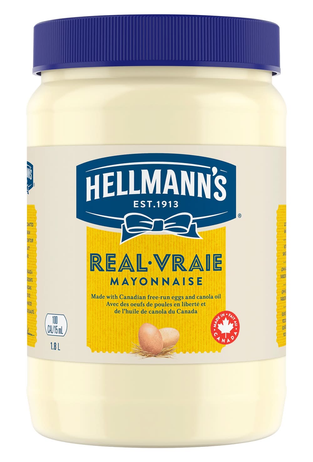 Hellmann’S® Vraie Mayonnaise, 1,8 L / Hellmann's Real Mayonnaise (1.8 L)