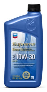 Chevron SAE Supreme Motor Oil 10W-30 1qt