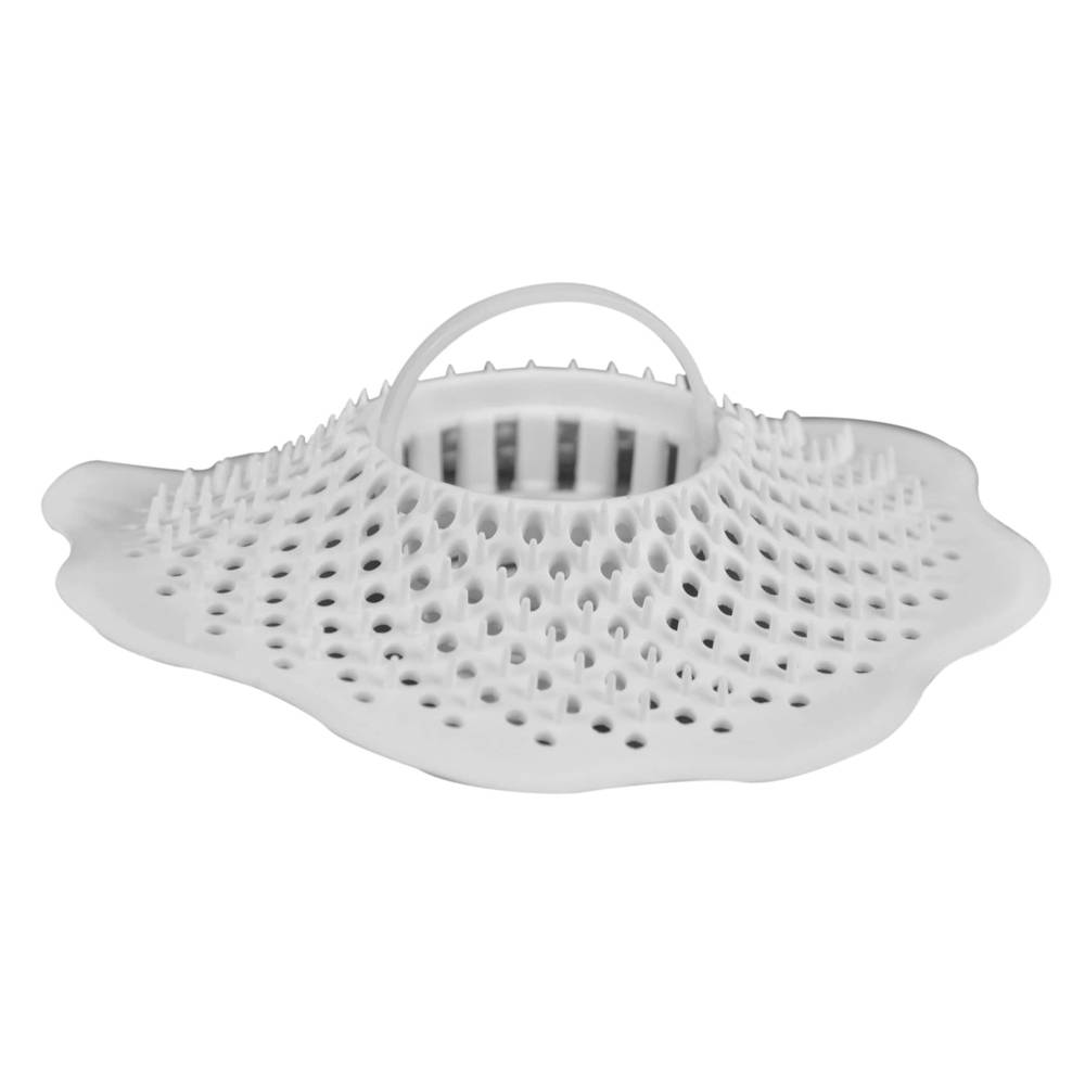 Danco Hair Catcher Bathroom Tub Strainer In White | 10306