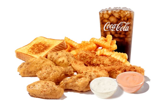 Garlic Parmesan Wings & Things Meal