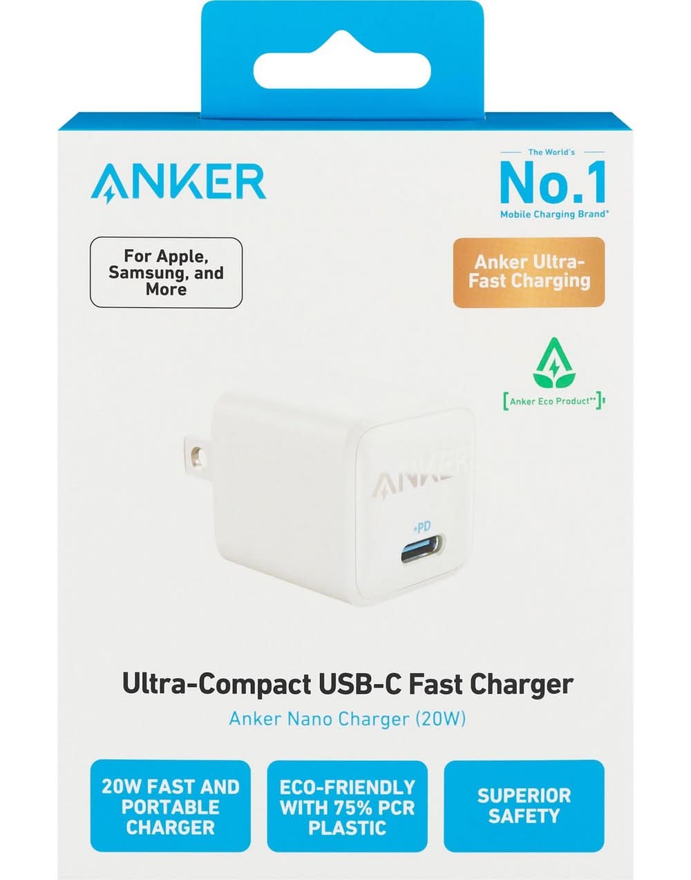 Anker Ultra Small Charger 20w, White
