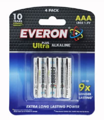 Everon Batteries AAA 4pk