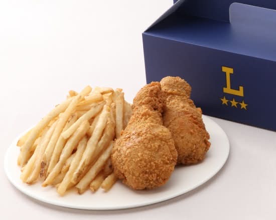 フライドポテト×黄金チキン骨つき(2本)【BOX】