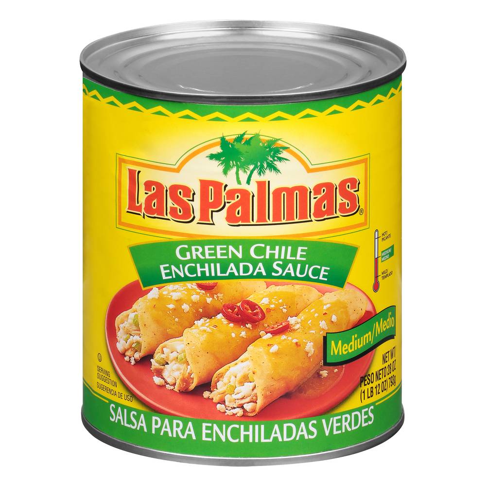 Las Palmas Medium Green Chile Enchilada Sauce (28 oz)