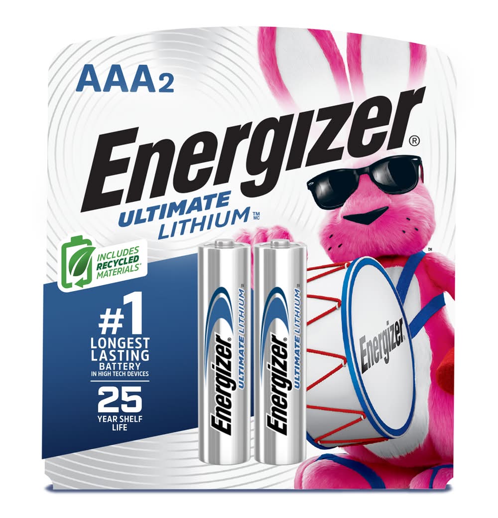 Energizer Ultimate Lithium Aaa Batteries (90.7 g, 2 ct)