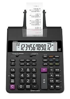 Casio (HR-200RC)12-Digit Printing Calculator, Black