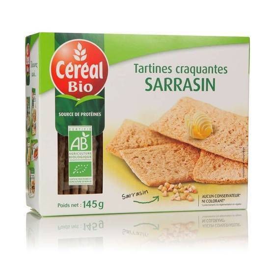 Tartinescraquantes sarrasin biologique Céréal Bio 145 g