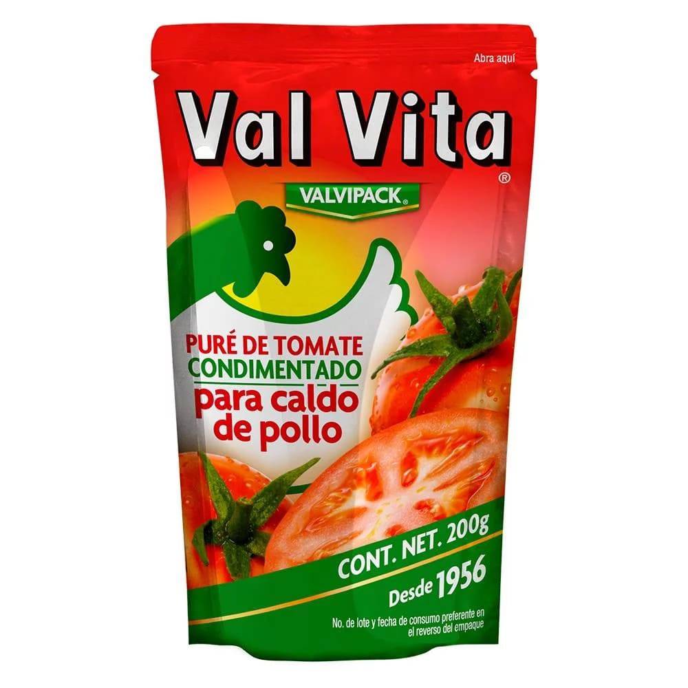 Val vita puré de tomate con caldo de pollo (bolsa 200 g)
