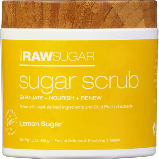 Raw Sugar Lemon Sugar Scrub