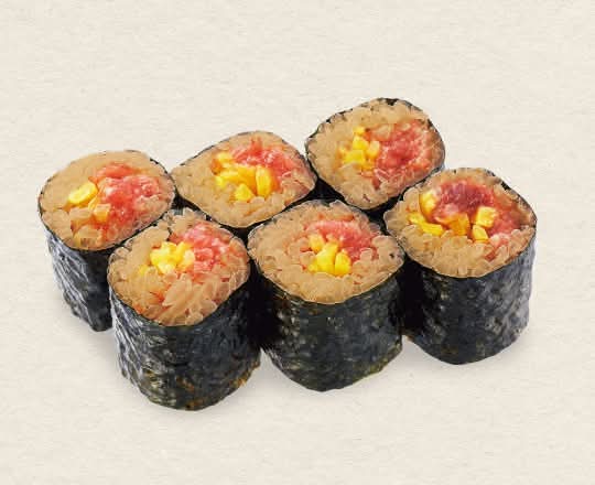 天然インドまぐろとろたく巻