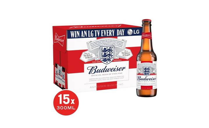 Budweiser Lager 15 x 300ml (407142)