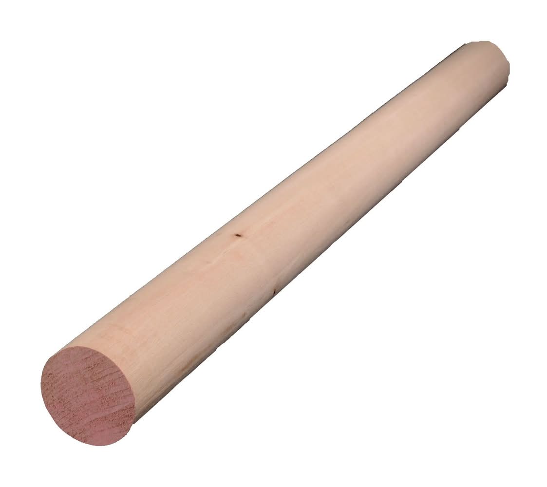 Alexandria Moulding Round Ramin Hardwood Dowel 1-1/2 In. D X 48 In. L 1 Pk Pink