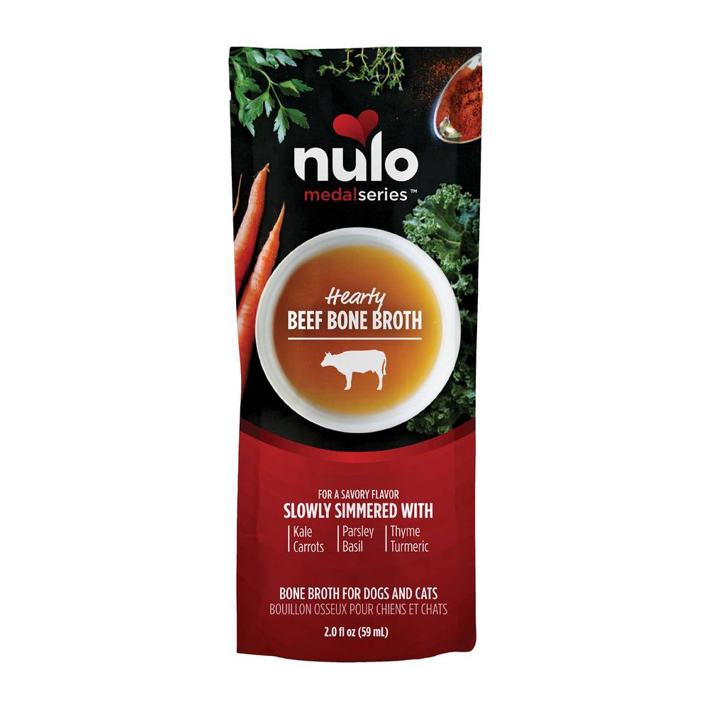Nulo MedalSeries Bone Broth All Life Stage Wet Dog & Cat Food Topper - 2 Oz. (Flavor: Beef, Size: 2 Oz)