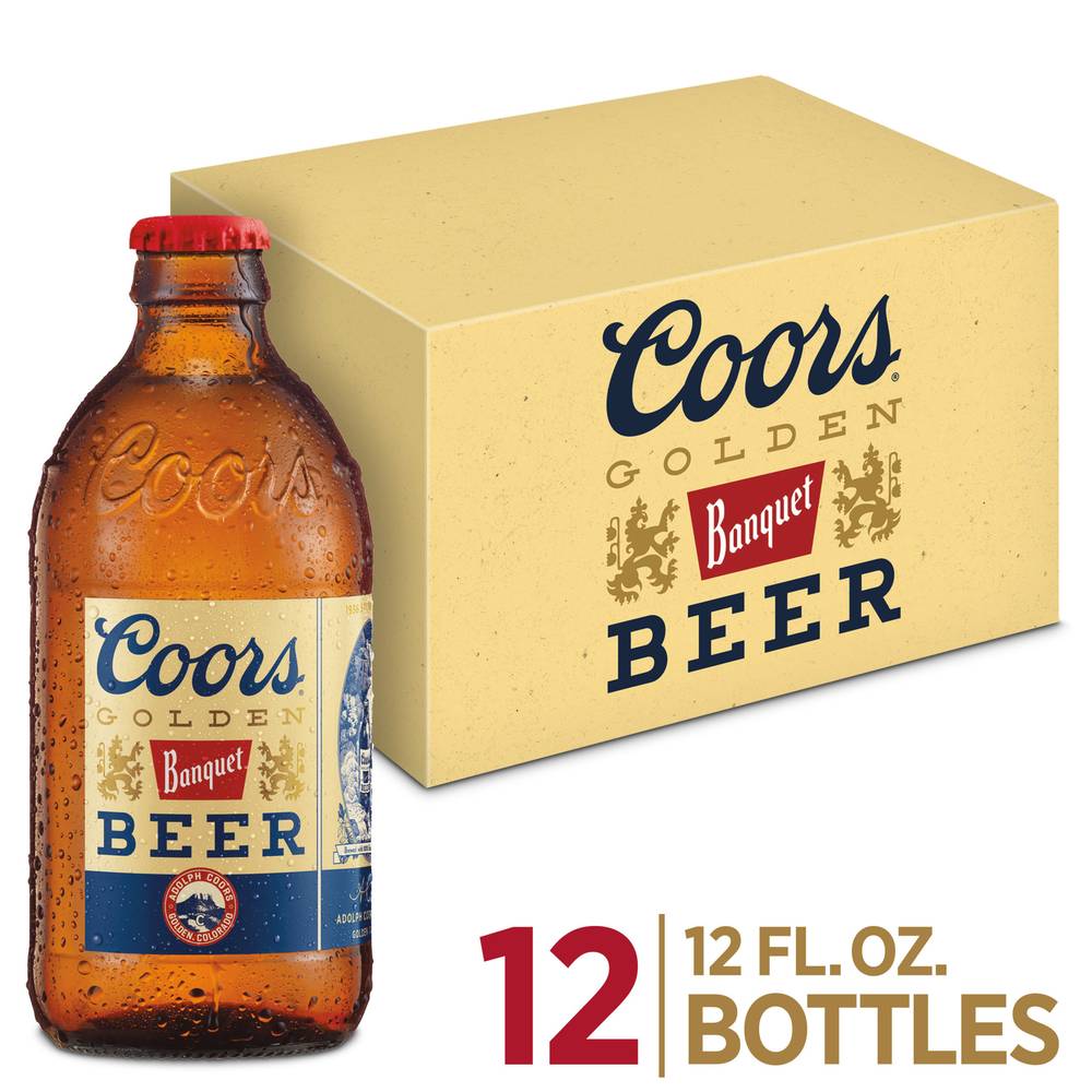 Coors Banquet Golden Beer (12 ct, 12 fl oz)