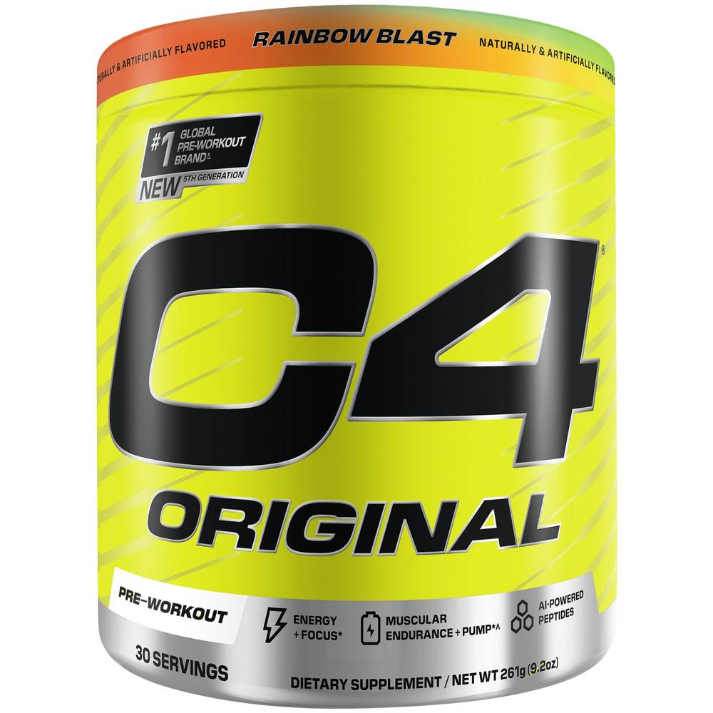 Cellucor C4 Original Pre-Workout Powder, Rainbow Blast (9.2 oz)