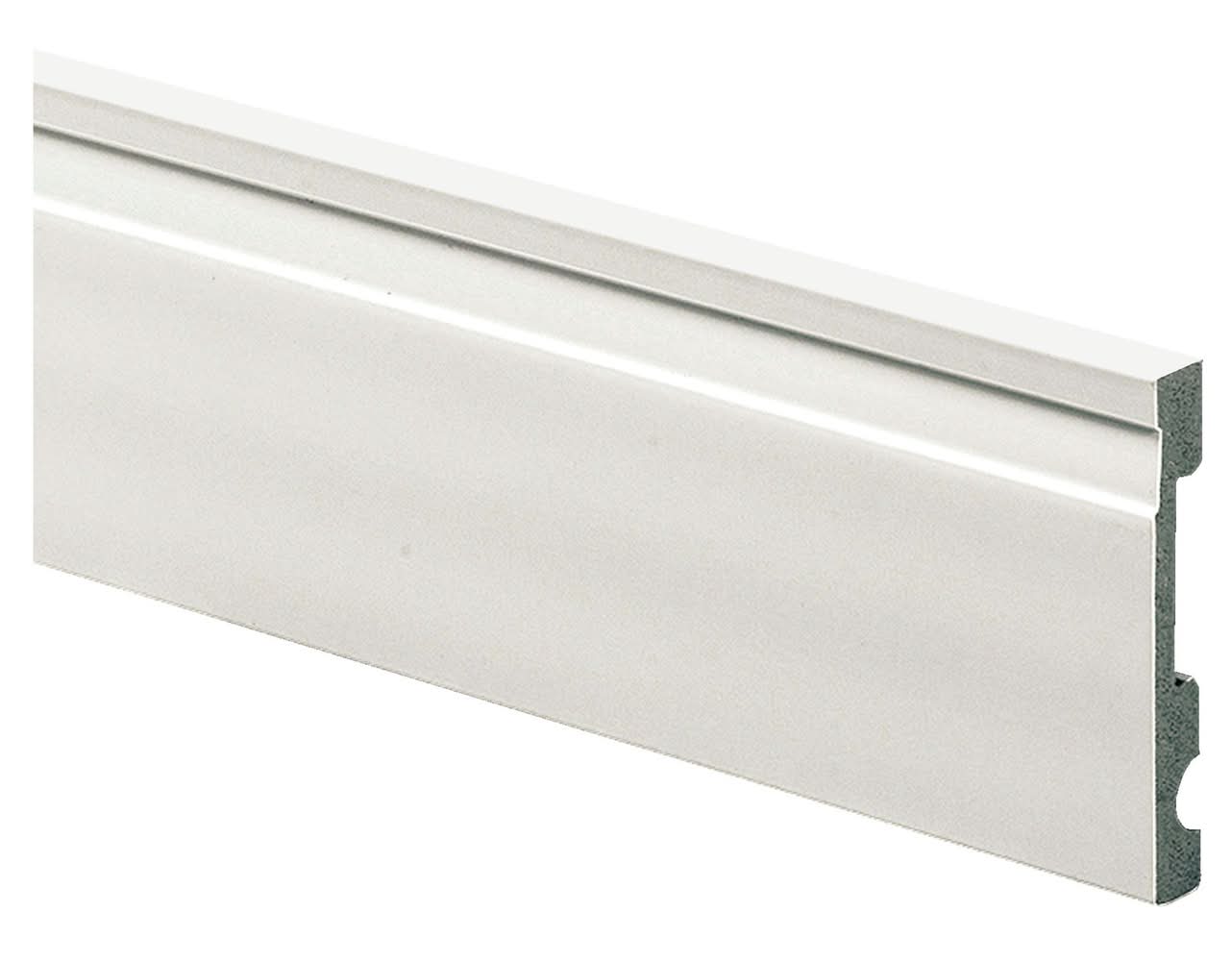 Guardapolvo 100 mm x 2.4 m Extra line blanco mate Atrim.