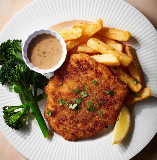 Pollo Milanese with Chips