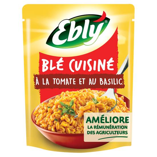Ebly - Blé cuisiné à la tomate et au basilic