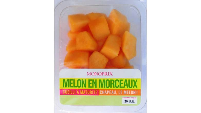 Monoprix Melon en morceaux La barquette de 350g