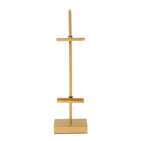 18" Gold Colored Steel Adjustable Tabletop Easel By Studio Decor