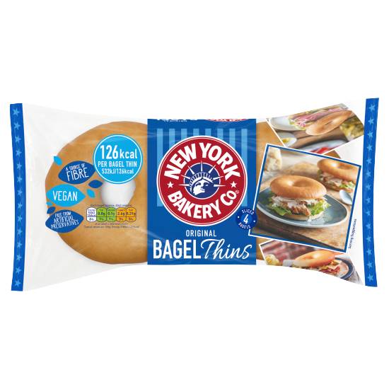 New York Bakery Co. Original Bagel Thins (4 pack)