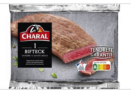 Bifteck tendre et savoureux CHARAL - la barquette de 130g