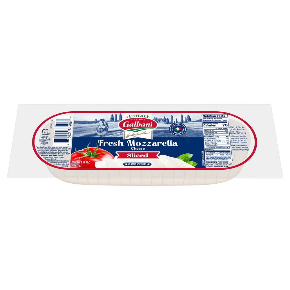 Galbani Fresh Mozzarella Sliced Cheese (8 oz)