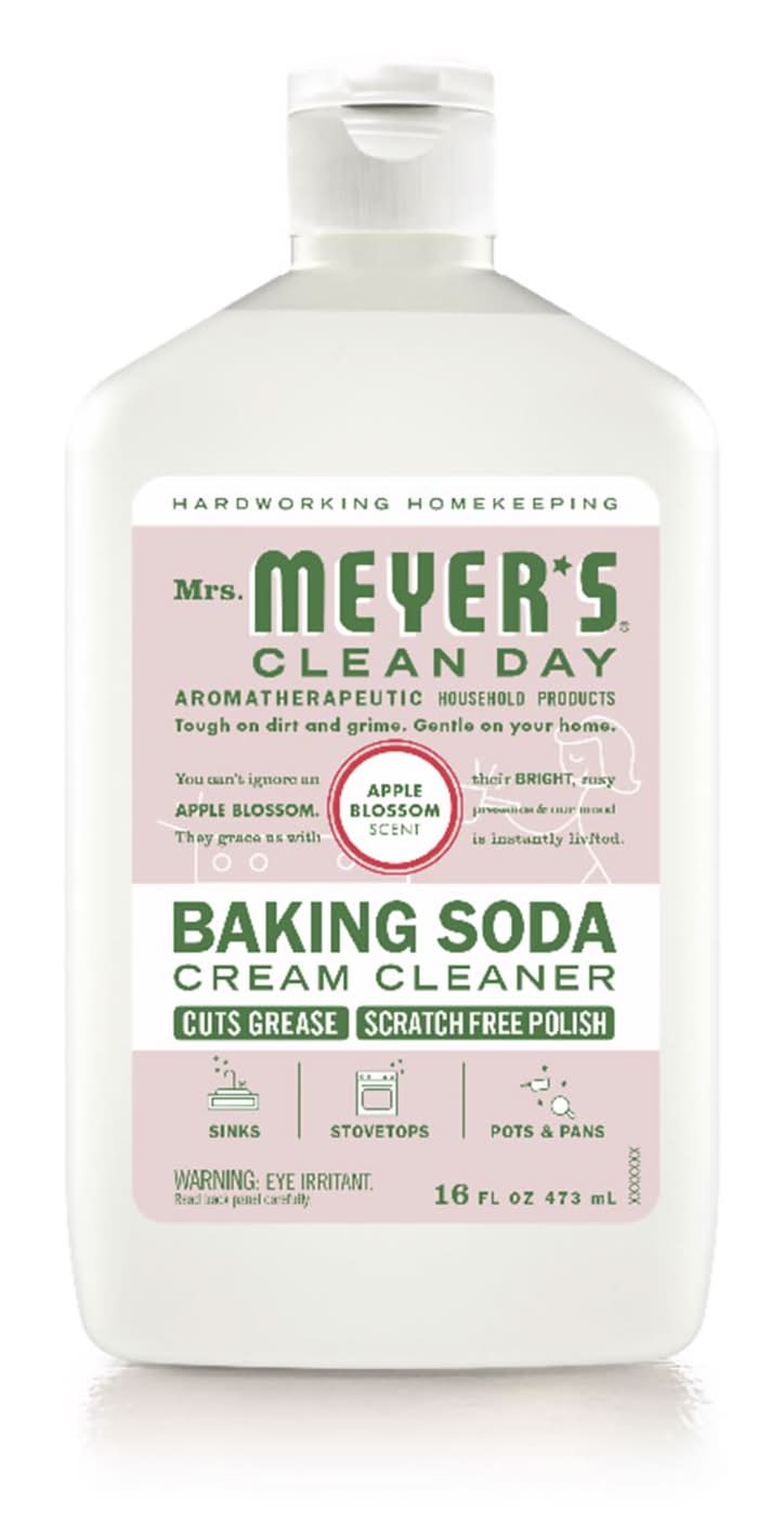 Mrs. Meyer'S Clean Day Apple Blossom Scent Baking Soda Cleaner Cream 16 Oz