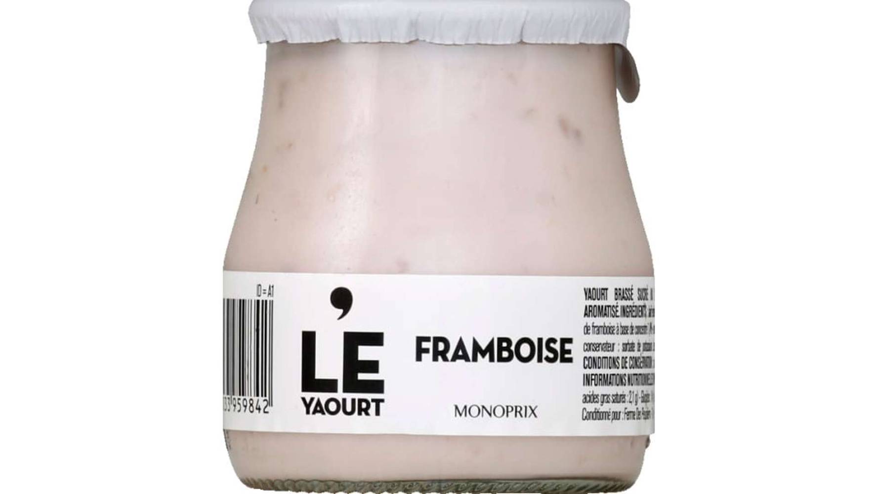 Monoprix - Le yaourt, framboise (140g)