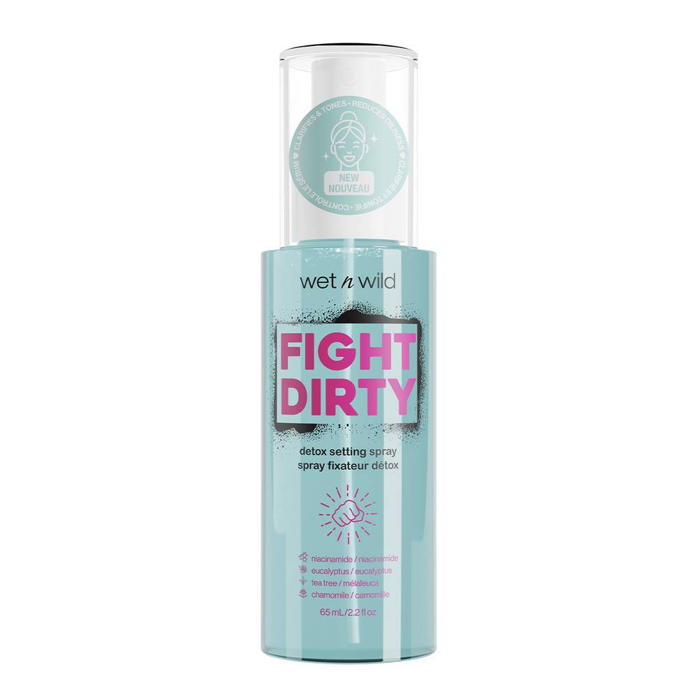 wet n wild · Fijador de maquillaje fight dirty detox (65 ml)