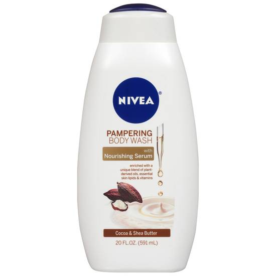 Nivea Pampering Cocoa and Shea Butter Body Wash With Nourishing Serum