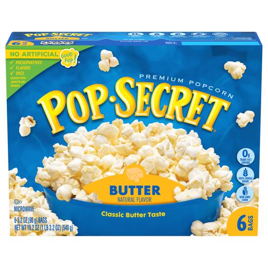Pop Secret Premium Butter Popcorn (6 ct)