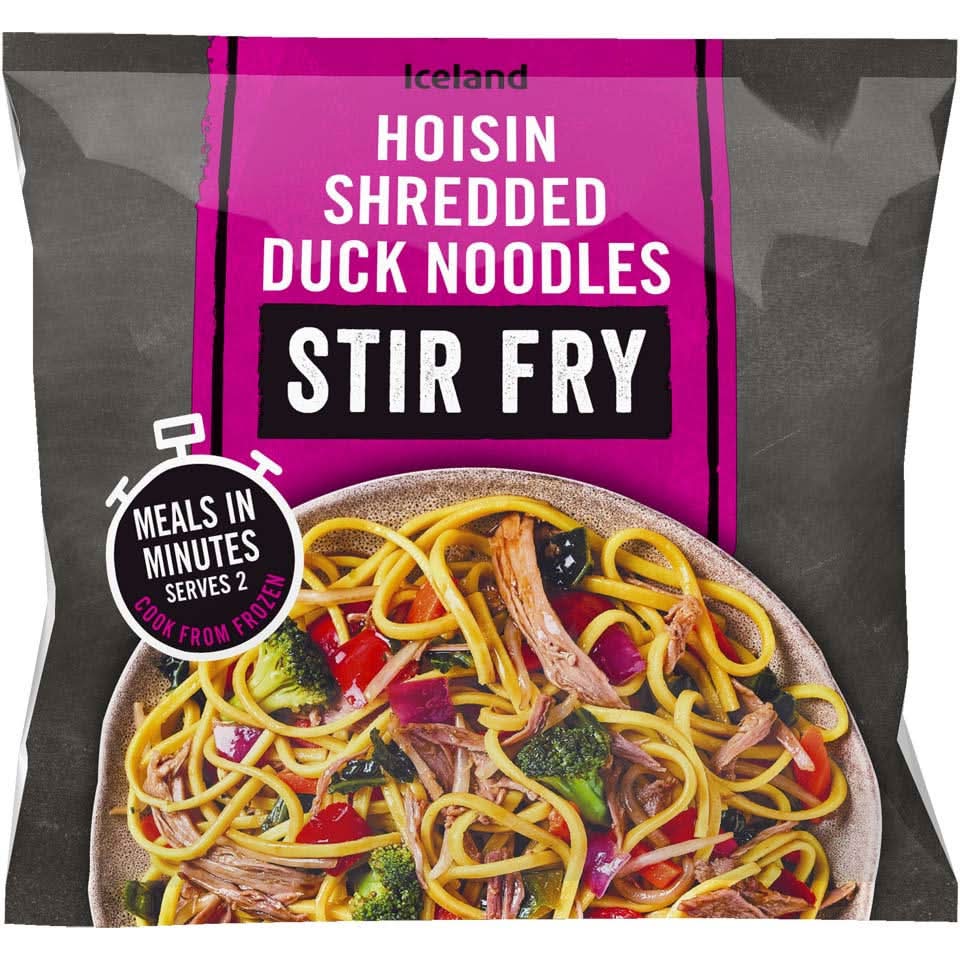 Iceland Meal in a Bag Hoisin Shredded Duck Noodles (750g)