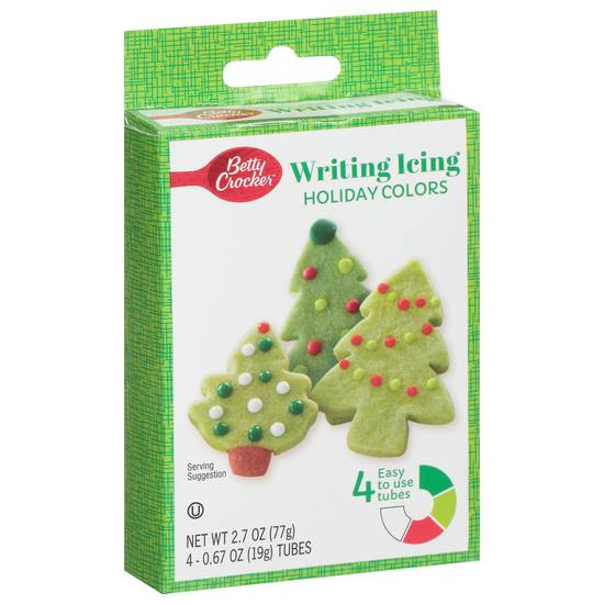 Betty Crocker Holiday Colors Writing Icing