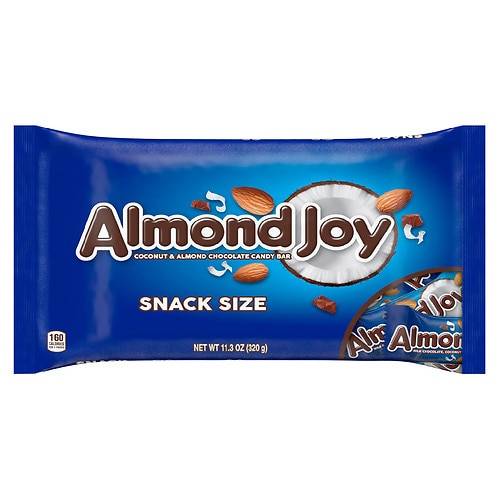 Almond Joy Snack Size Candy Bars, Small Bag Almond - 11.3 oz
