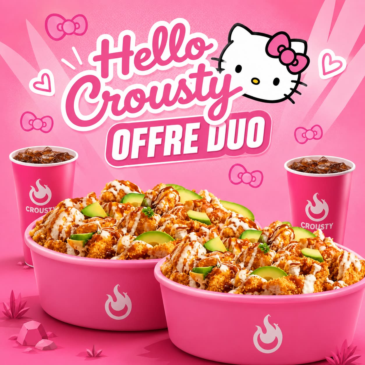 LE KITY DUO 🎀💕 + 2 Canettes + 2 Desserts offerts ! — (498 notes )