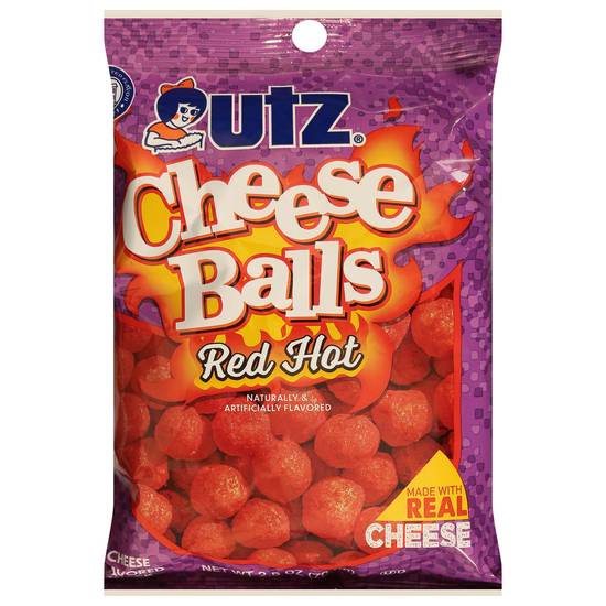Utz Red Hot Cheese Balls (cheddar)