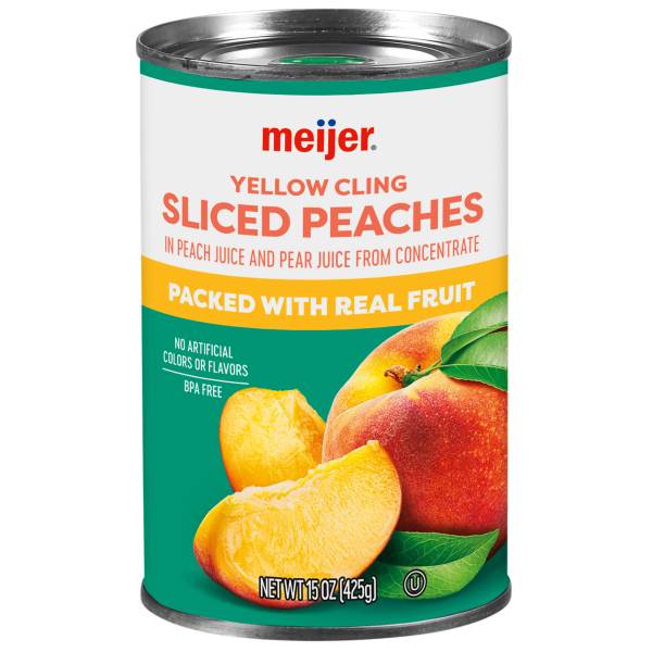 Meijer Sliced Peaches (15 oz)