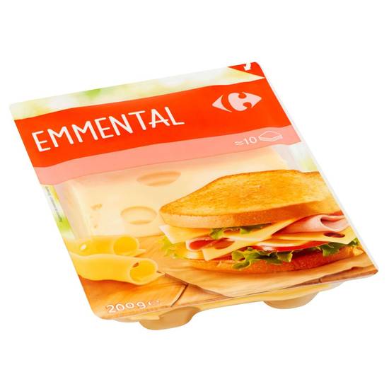 Carrefour Emmental tranches 200 g
